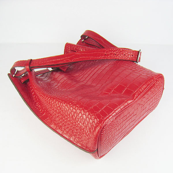 Replica Hermes Jypsiere 34 Togo Crocodile Leather Messenger Bag Red H2804 - 1:1 Copy - Click Image to Close